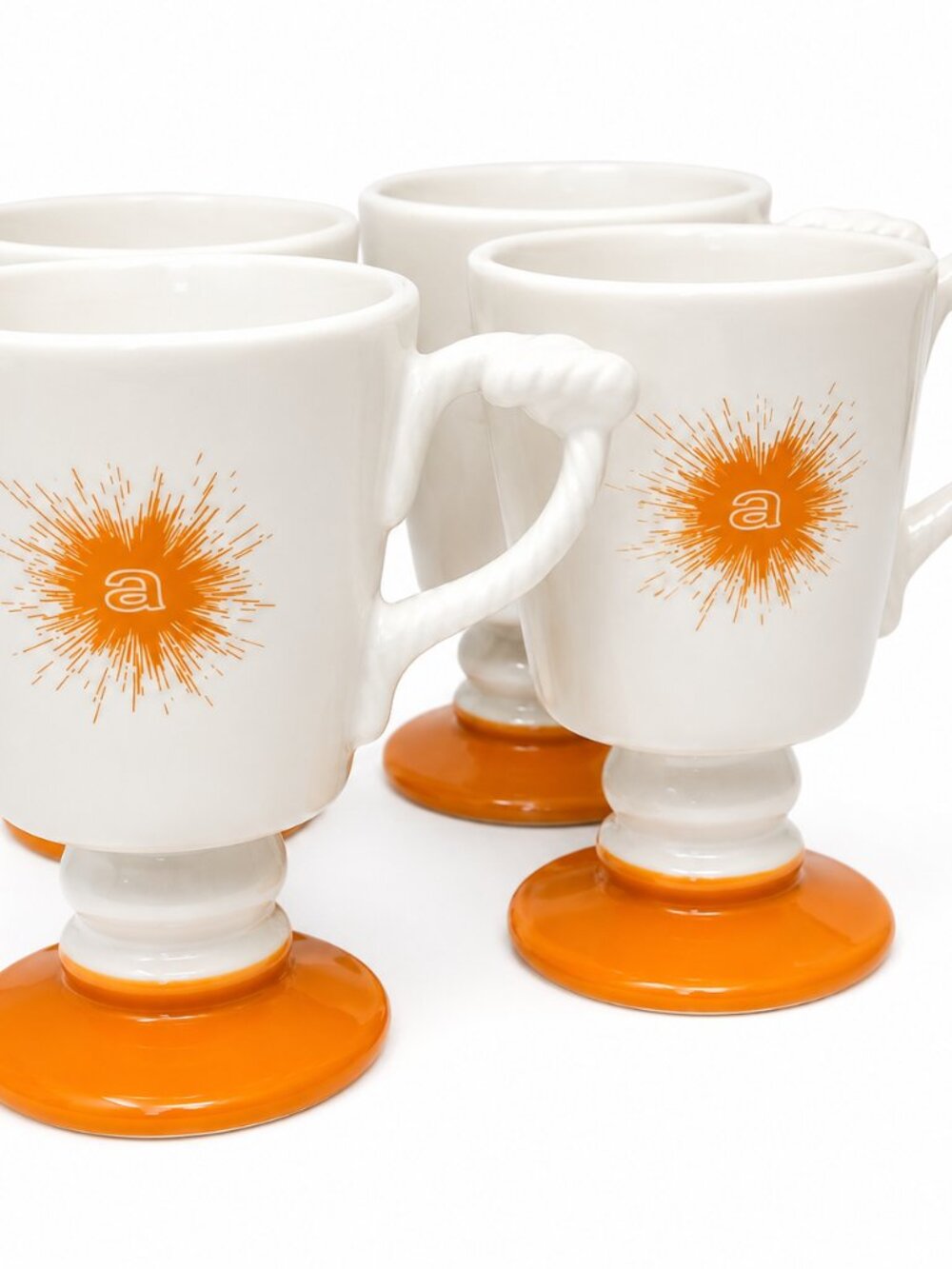 Hall Monogrammed "A" Coffee Mugs